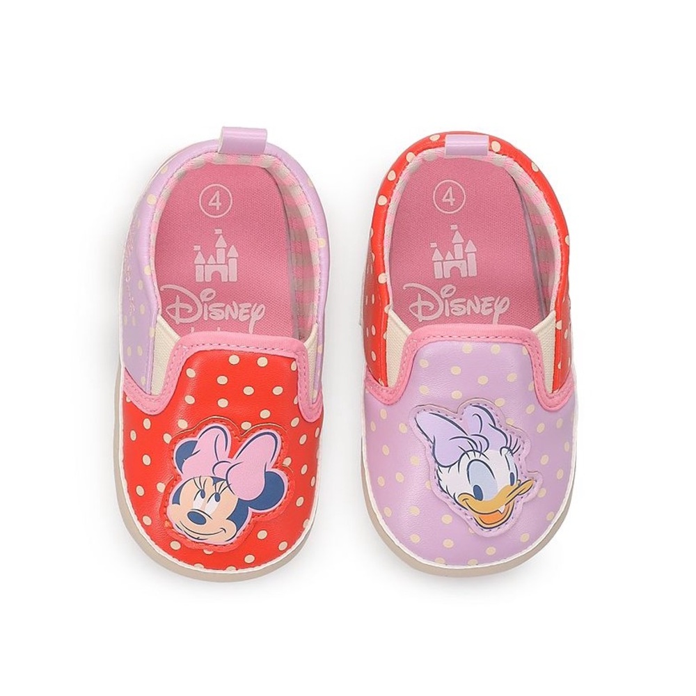Disney Kids Minnie and Daisy Twin Gore Slip-On Shoes Size 5T NWT